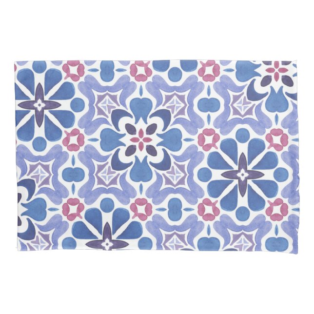 Watercolor Pattern  Pillow Case (Front)