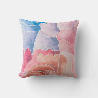 Watercolor / Pattern/ Print/ Design/ Modern/Pretty Throw Pillow