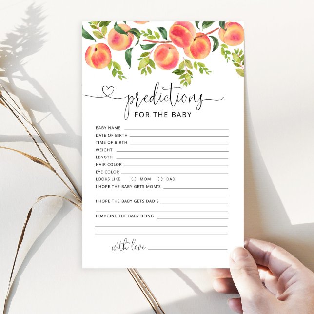 Watercolor peach predictions for baby (Creator Uploaded)