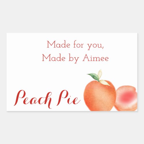 Watercolor Peach Sticker