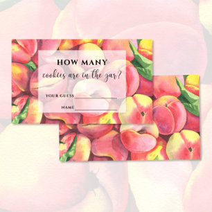 Watercolor peaches how many cookies are in the jar enclosure card
