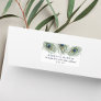 Watercolor Peacock Feathers Return Address Label