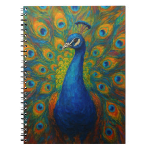 Watercolor Peacock Notebook