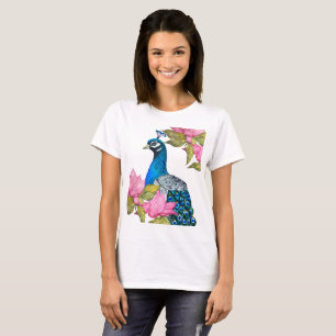 Watercolor peacock T-Shirt