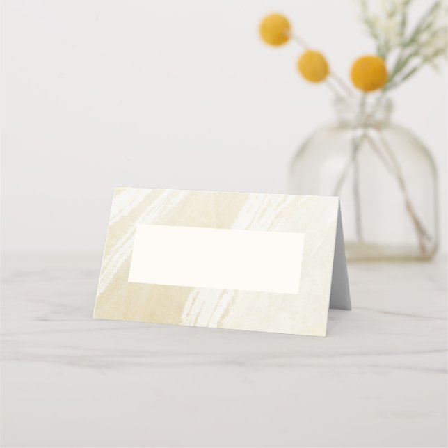 Watercolor Pear Floral Garden Folded Place Card (Front)