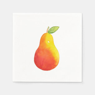 Watercolor Pear Napkins