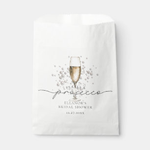 Watercolor Pearls & Prosecco Bridal Shower Favor Favor Bag