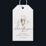 Watercolor Pearls & Prosecco Bridal Shower Gift Tags<br><div class="desc">Elevate your bridal shower favors with our charming Watercolor Pearls & Prosecco Bridal Shower Favor Tags! These delightful tags are the perfect way to add a touch of whimsy and elegance to your gifts and favors, ensuring that each one is as memorable as the occasion itself. Featuring a beautiful watercolor...</div>