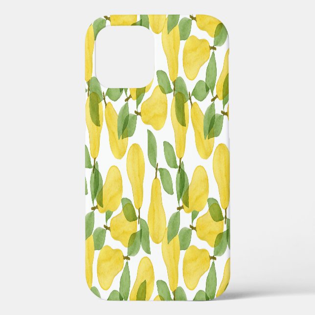 Watercolor Pears: Hand Painted Pattern Case-Mate iPhone Case (Back)