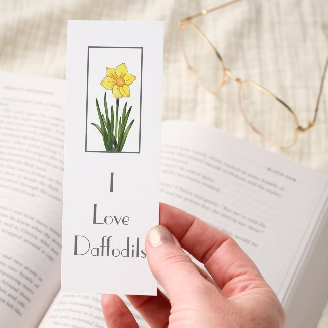 Watercolor, Pen & Ink Daffodil  Bookmarks (Hand)