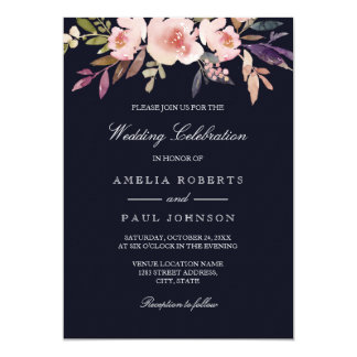 Navy And Pink Invitations 5