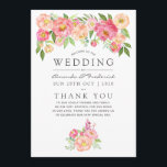 Watercolor Peonies Wedding Program<br><div class="desc">Wedding pastel watercolor peonies program designed to be quickly and easily customizable to your event specifics.</div>