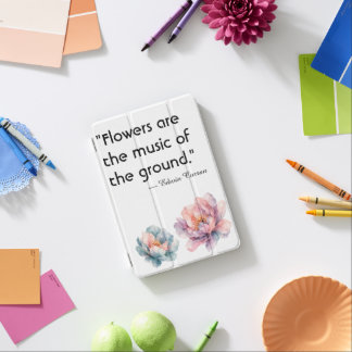 Watercolor Peony Floral iPad Mini Cover