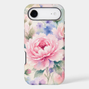 Watercolor Peony Flower iPhone 17 Air Case