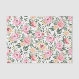 Watercolor Peony Gift Tissue Paper