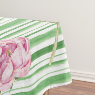 watercolor peony tablecloth
