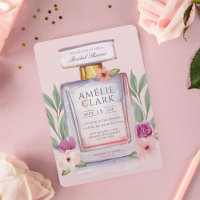 Watercolor Perfume Bottle Floral Bridal Shower