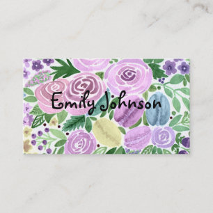 Watercolor, personal card