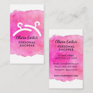 Watercolor Personal Shopper Business Card