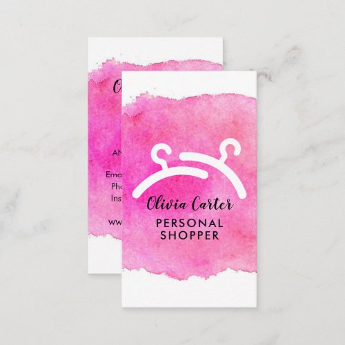 Watercolor Personal Shopper Business Card