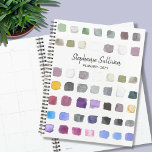 Watercolor Personalized 2023 Planner<br><div class="desc">This Planner is decorated with a watercolor pattern in soft muted shades.
Perfect for an artist or someone who enjoys painting.
Personalize it with your name or monogram and the year.
Original Watercolor Pattern © Michele Davies.</div>