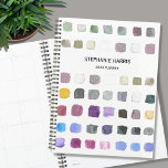 Watercolor Personalized 2023 Planner<br><div class="desc">This Planner is decorated with a watercolor pattern in soft muted shades. Perfect for an artist or someone who enjoys painting. Personalize it with your name or monogram and the year. Use the Customize Further option to change the text size, style, or color if you wish. Original Watercolor Pattern ©...</div>