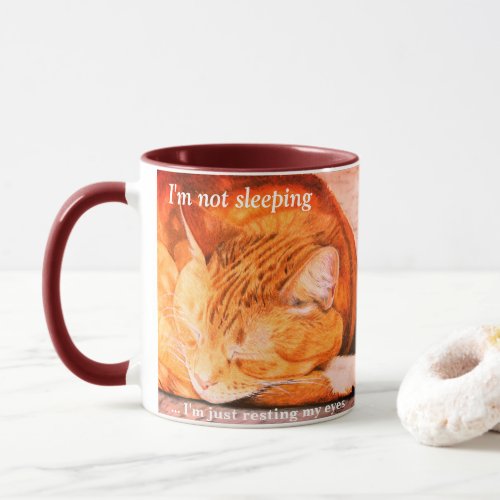 Watercolor Personalized Ginger Cat Mug