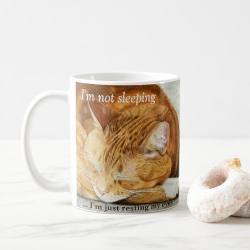 Watercolor Personalized Ginger Cat Mug