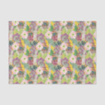 Watercolor Peruvian Woman &amp; Llama Pattern Tissue Paper
