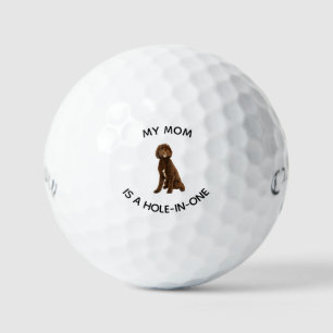 Watercolor Pet Image My Mom is a Hole-in-one Golf Balls