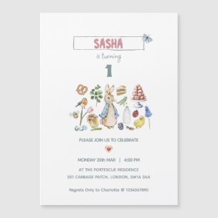Watercolor Peter the Rabbit Magnetic Invitation
