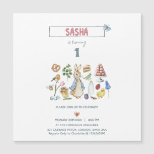 Watercolor Peter the Rabbit Magnetic Invitation