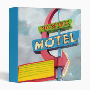Watercolor Phoenix Motel Binder