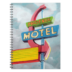 Watercolor Phoenix Motel Notebook