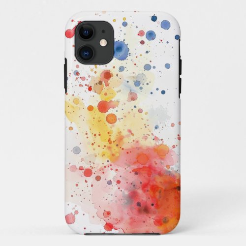 Watercolor Phone Case _ Red Yellow Blue