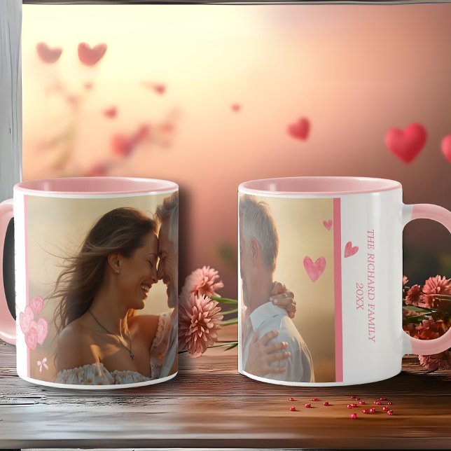 Watercolor Photo and Message in Soft Colors Mug (Watercolor Photo and Message in Soft Colors Mug)
