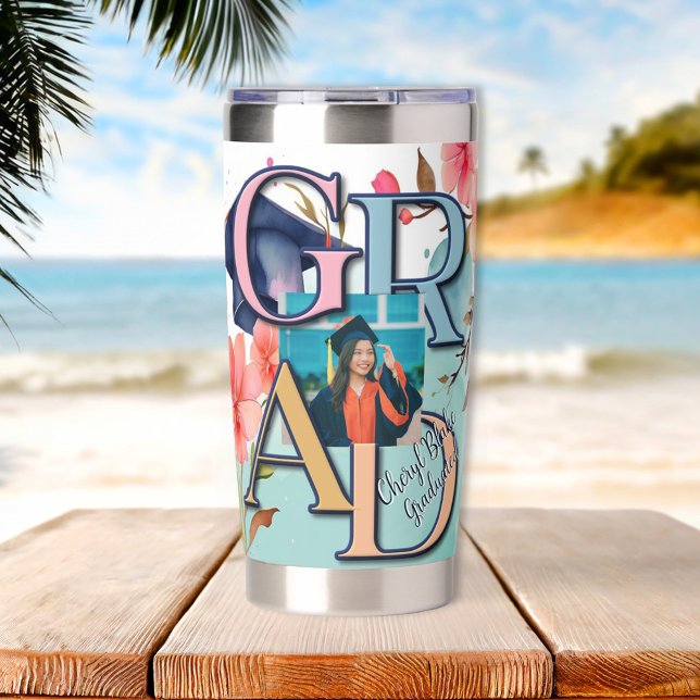 Watercolor Picture Graduation Insulated Tumbler (Creator Uploaded)