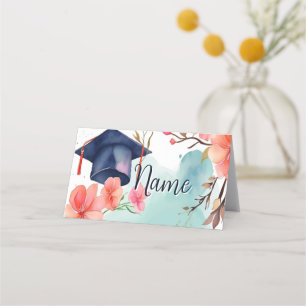Watercolor Picture Graduation Place Card
