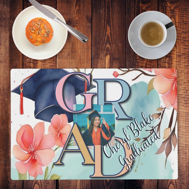 Watercolor Picture Graduation Placemat (Creator Uploaded)