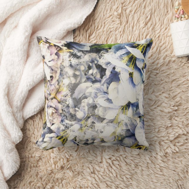 Watercolor Pillow Blues (Blanket)