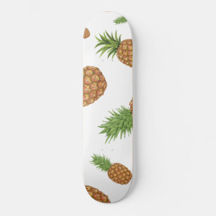 Watercolor pine-apple pattern 1 skateboard