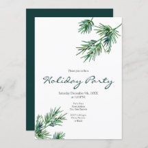 Watercolor Pine Needles