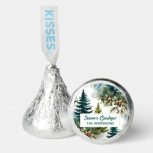 Watercolor Pine Pattern Elegant Winter Hershey®'s Kisses®