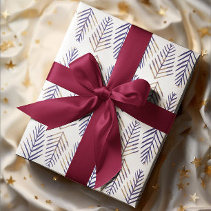 Watercolor Pine trees - purple Wrapping Paper Sheets