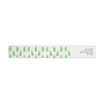 Watercolor Pine Trees Wrap Around Label