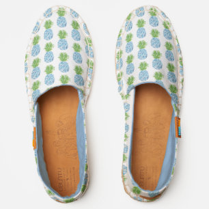 Watercolor Pineapple Chinoiserie Espadrilles