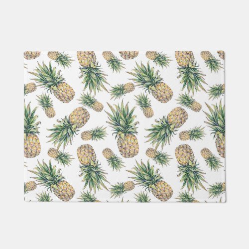 Watercolor Pineapple Pattern Doormat