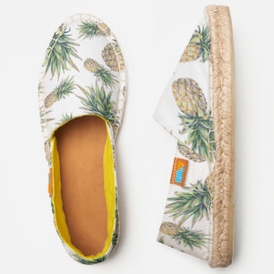 Watercolor Pineapple Pattern Espadrilles