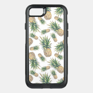 Watercolor Pineapple Pattern OtterBox Commuter iPhone SE/8/7 Case