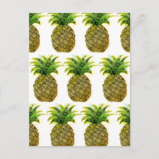 Watercolor Pineapple Postcard